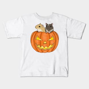 Two cute gerbils in a pumpkin Kids T-Shirt